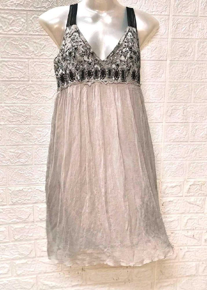 Elegant Grey Dress