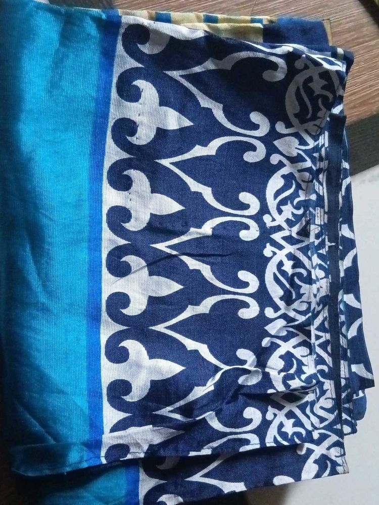 Blue Patterned Fabric