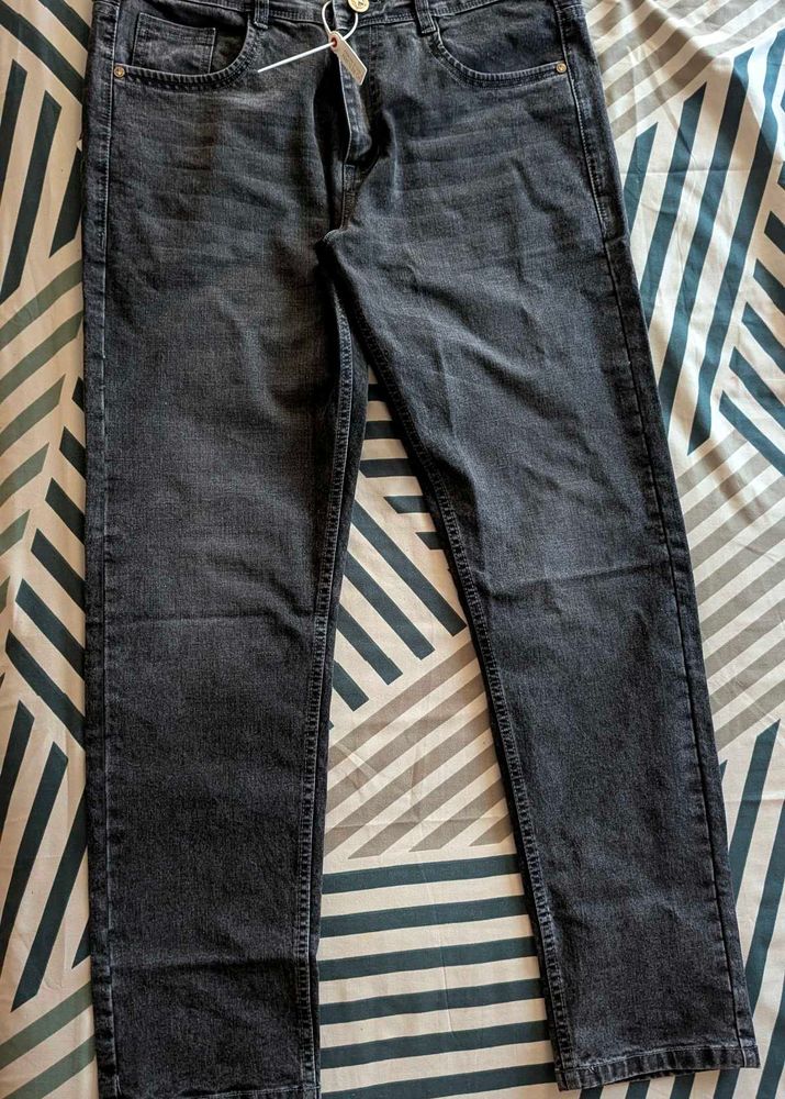 Branded Grey Denim Jeans For Men.