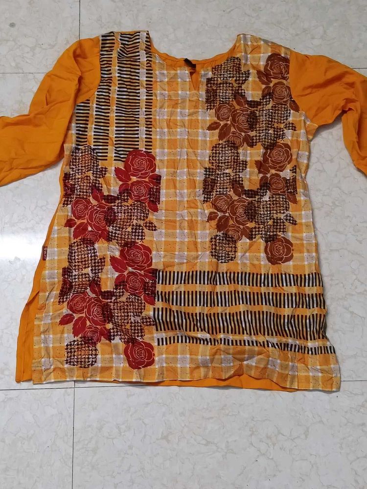 Floral Print Kurta
