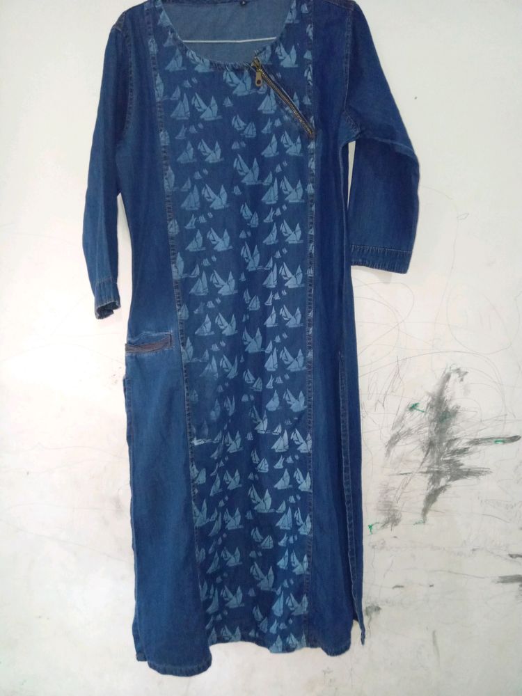 Denim Kurta (PRICES DROPS )