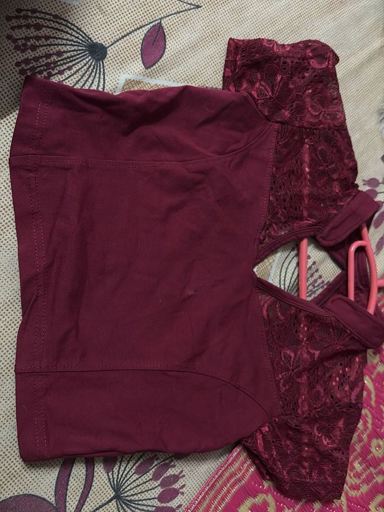 Maroon Blouse