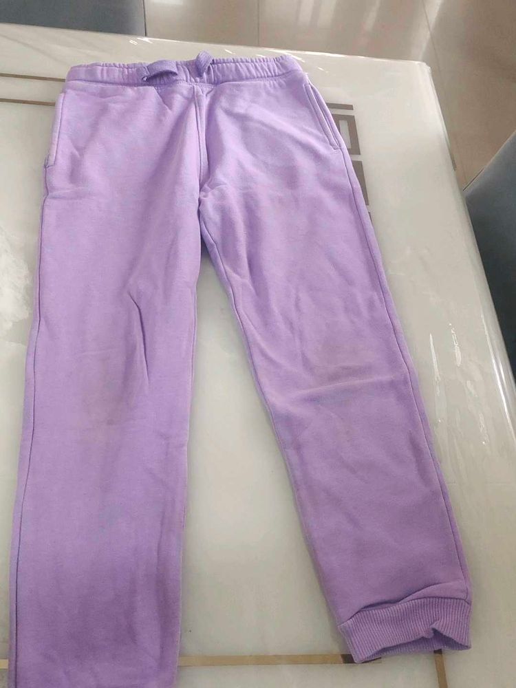 Boys/Girls' Purple warm Sweatpants