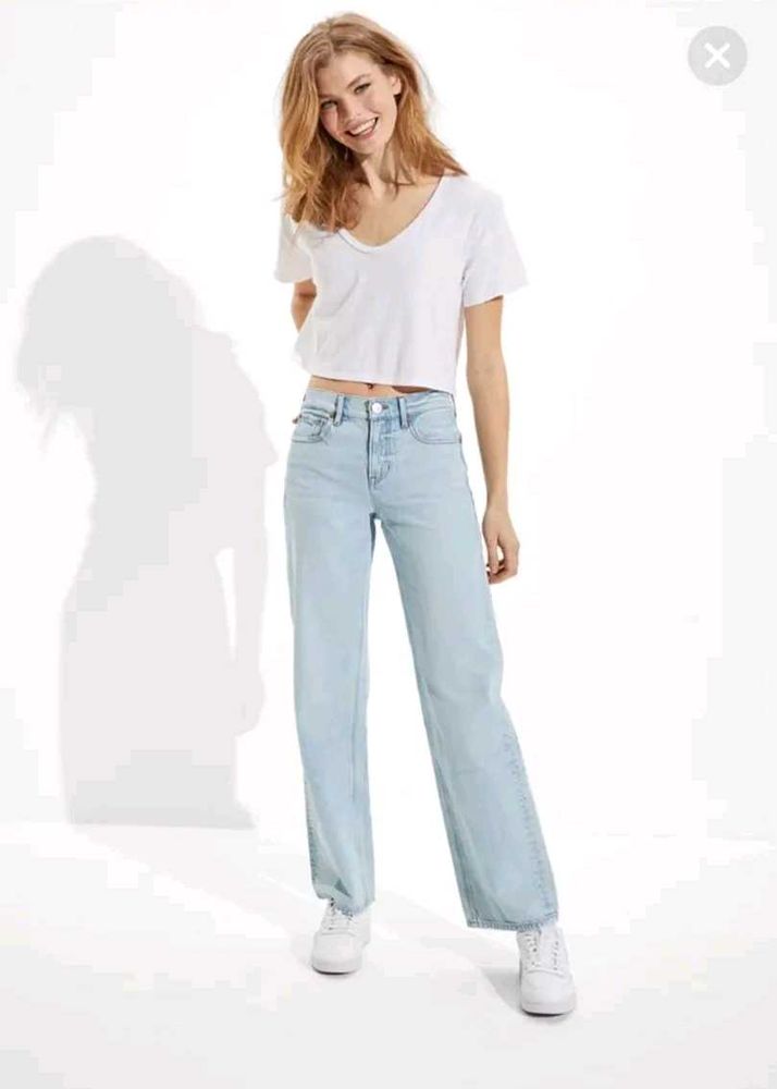 American eagle 90&#39;s wide leg jeans