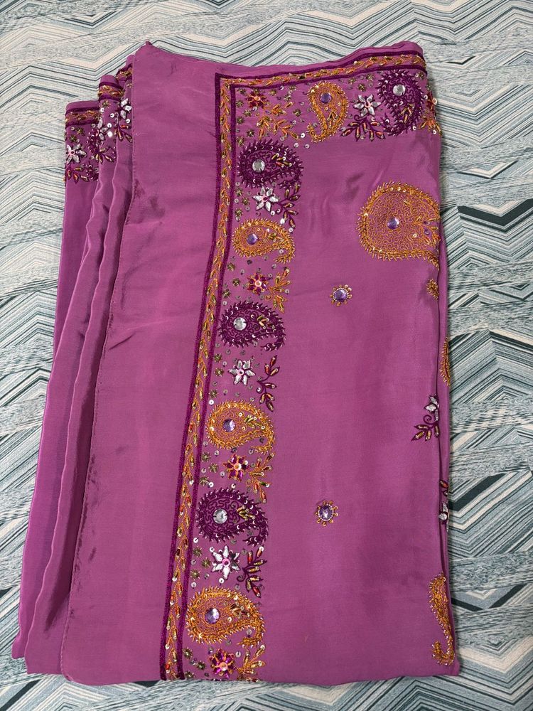 Elegant Purple Saree