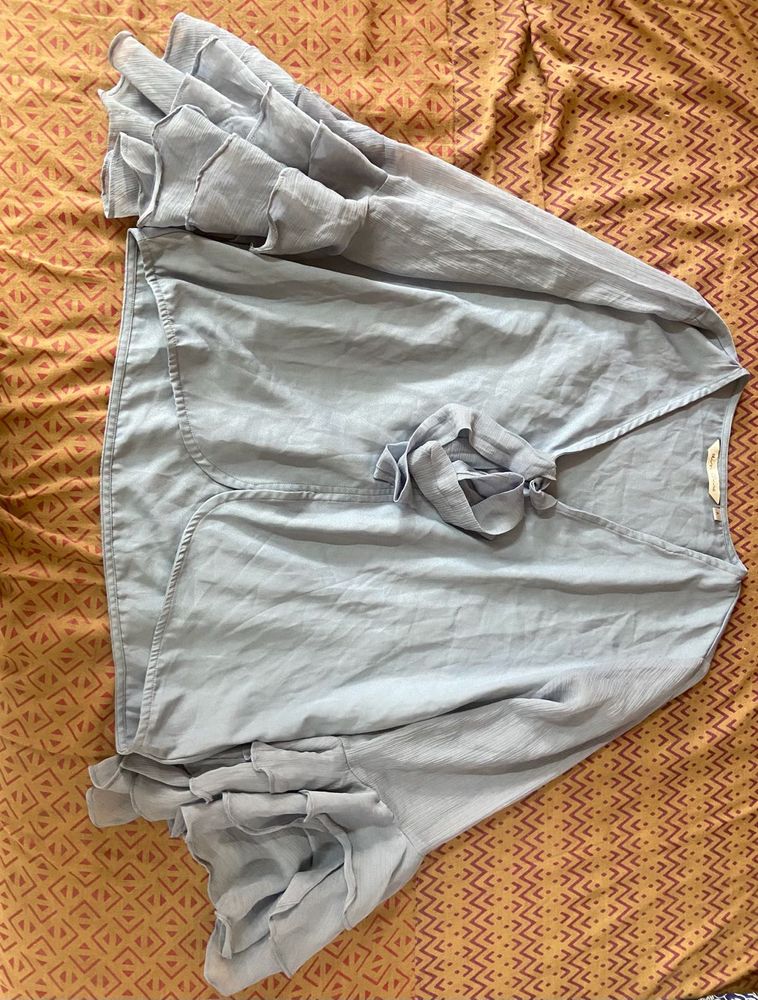 Ruffled Sleeve Blouse