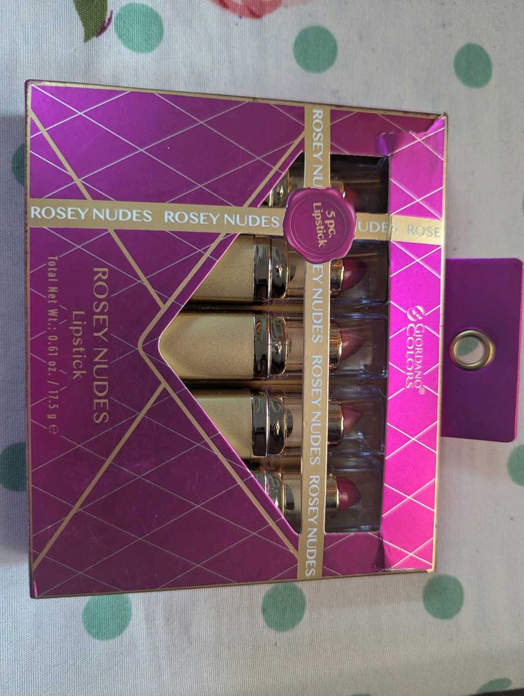 Rosey Nudes Lipstick Set - 5 Piece