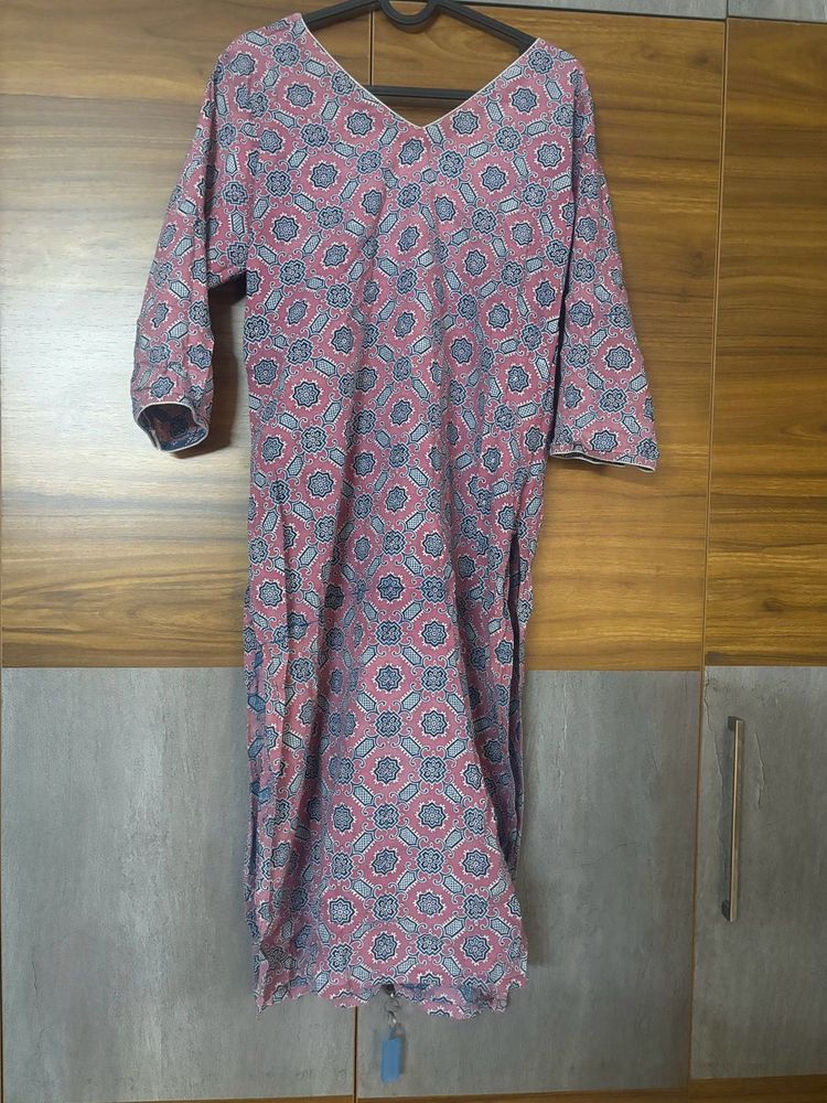 Combo Of 2 Ajrakh  Kurtas For Women