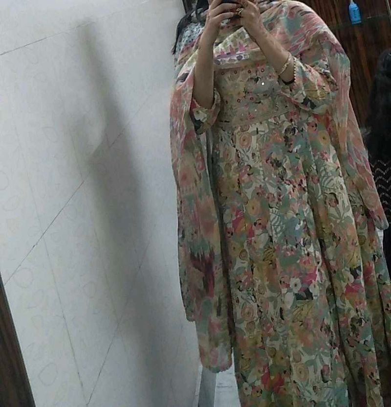 Stylish Floral Frock Suit