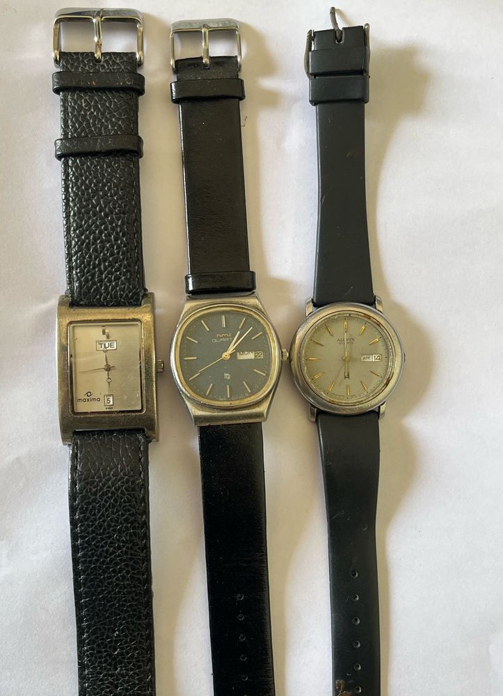 3 vintage watches(Hmt sangam, allwyn &amp; maxima)