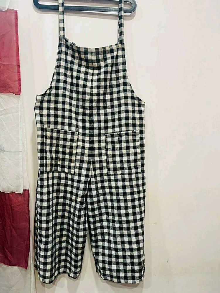 Cute Trendy Gingham Jumpsuit
