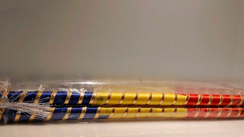 New/Unused  Dandiya For Garba In Attractive Clr.