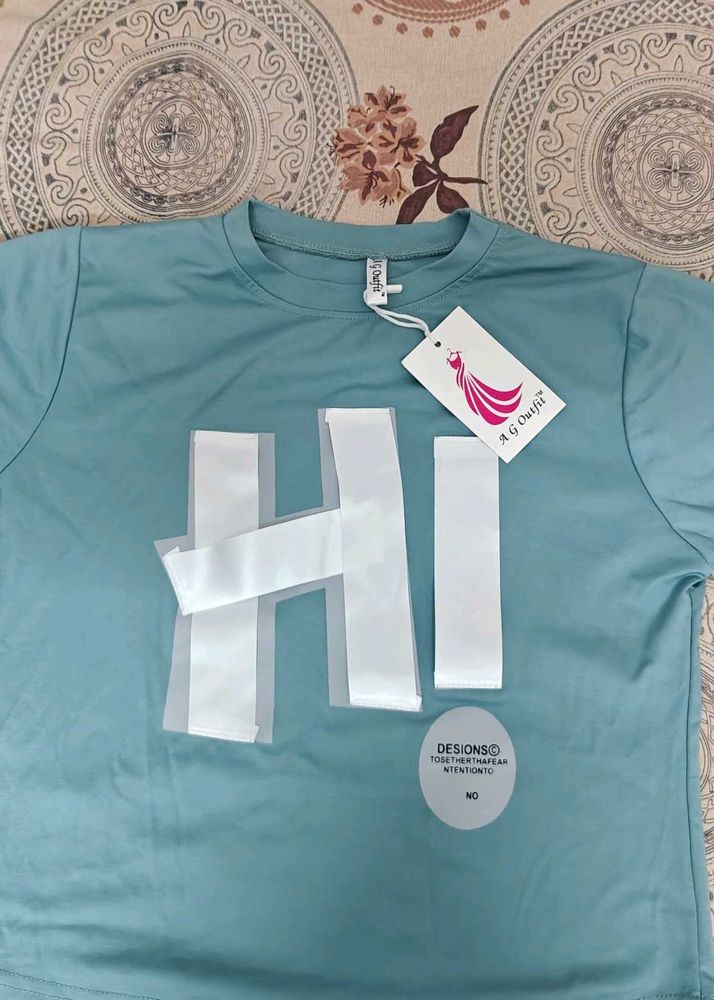HI T-Shirt - Teal