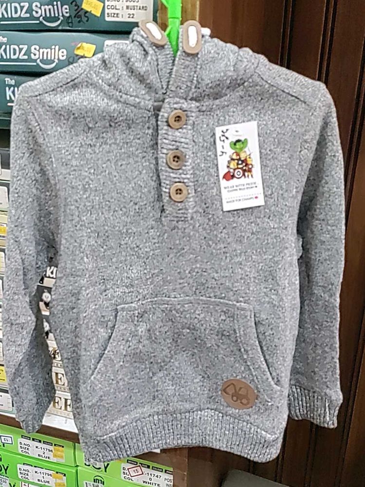Cute Kids Knit Hoodie