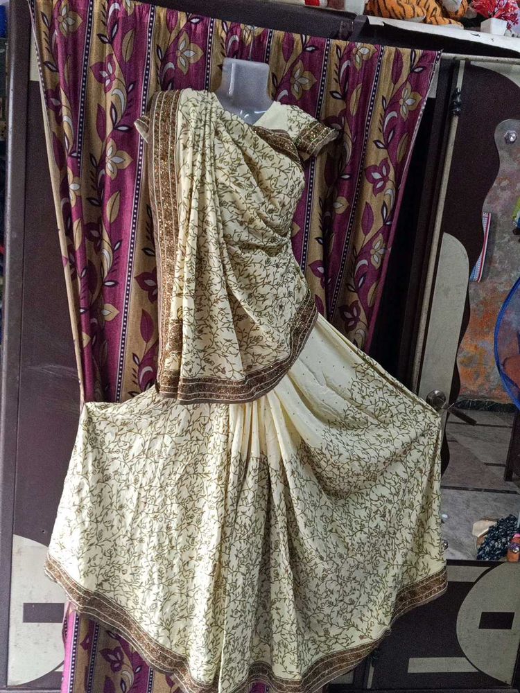 Elegant Floral Saree