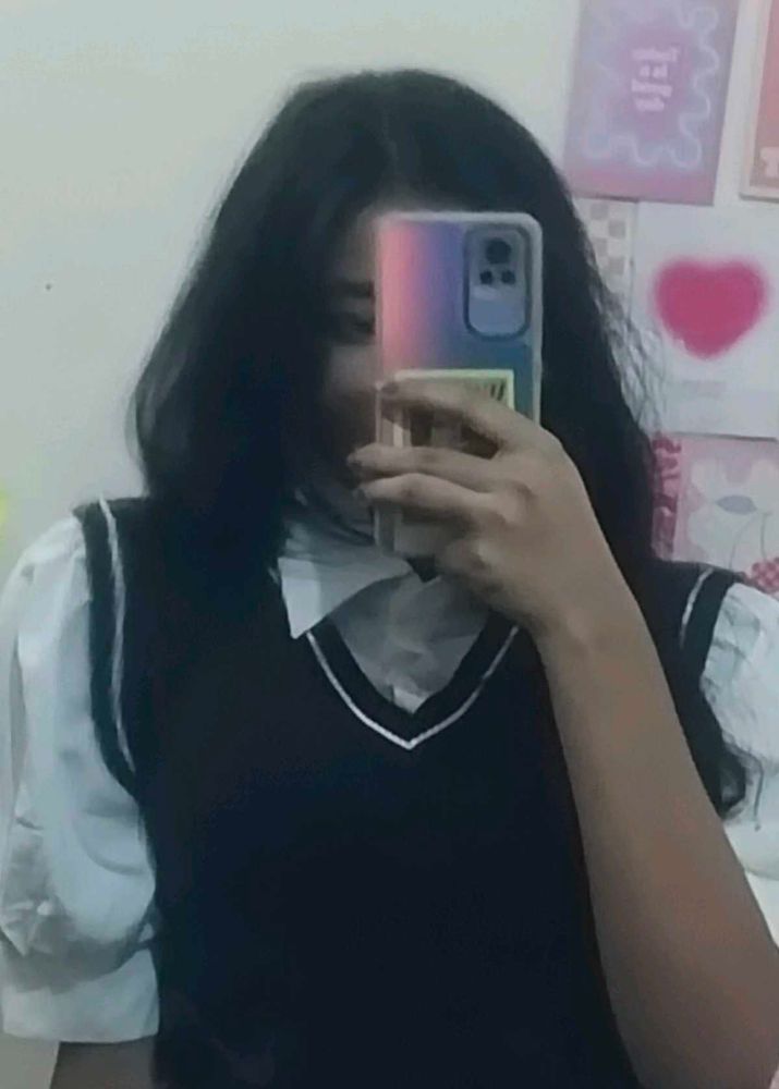 Korean top with white shirt included