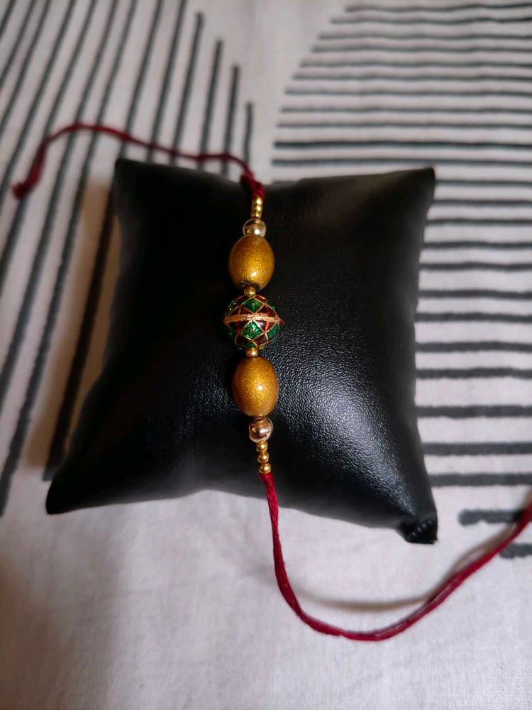 Set Of 2 Handmade Primium Rakhis With Rich Look