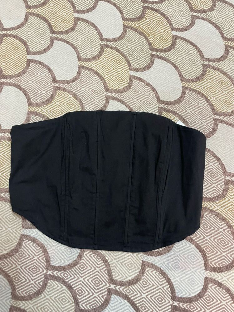 Black Bandeau Top