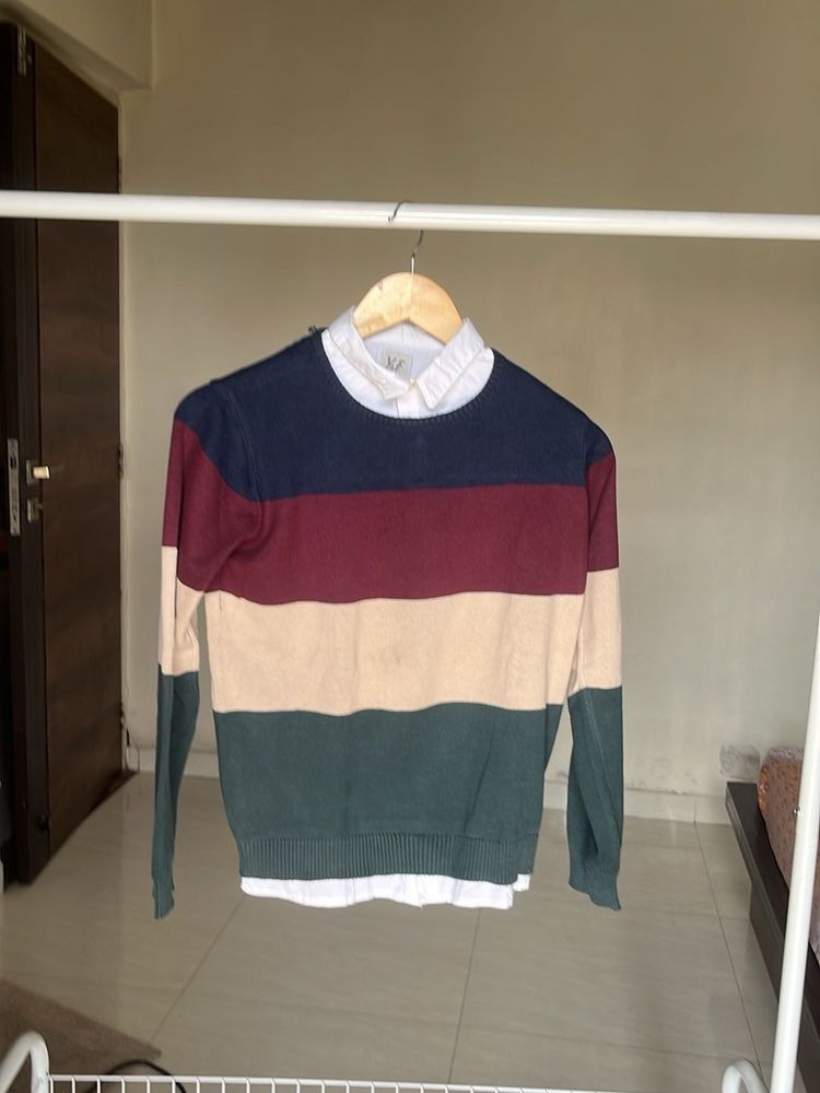 Striped Pullover Sweater