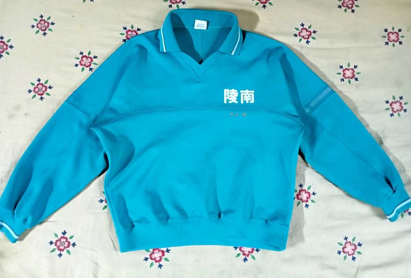 Blue V-Neck Sweater