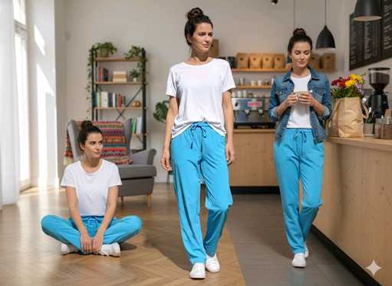 Stylish Blue Women's Track Pants