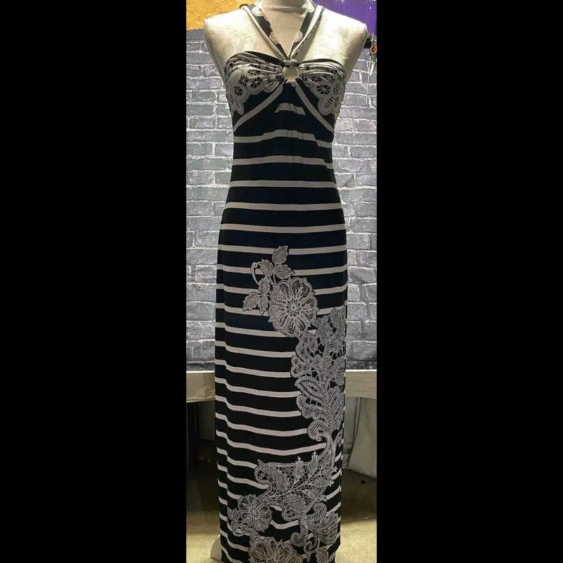 111611. Striped Maxi Dress