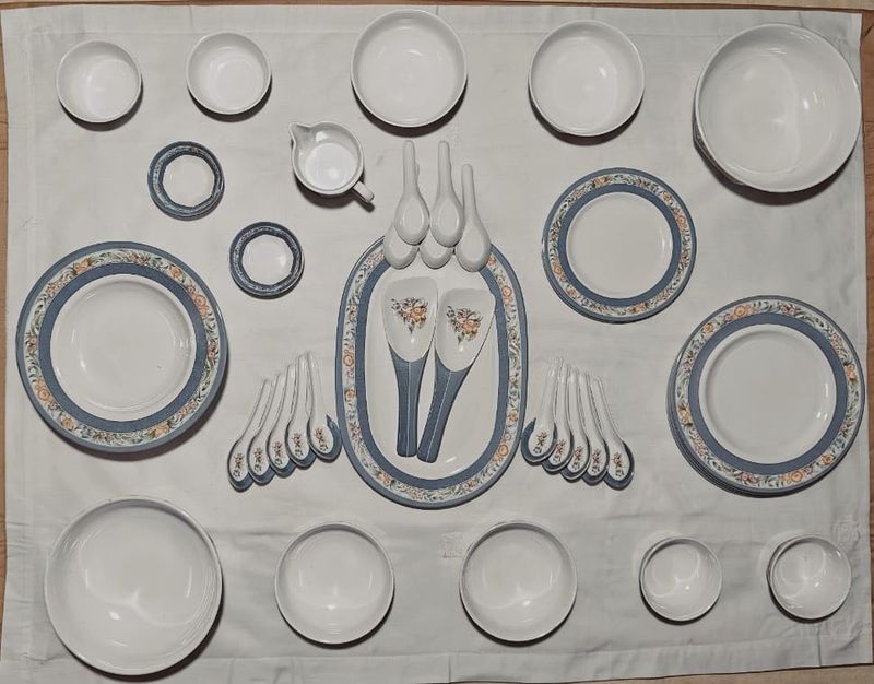 45 Pc MELAMINE DINNER SET
