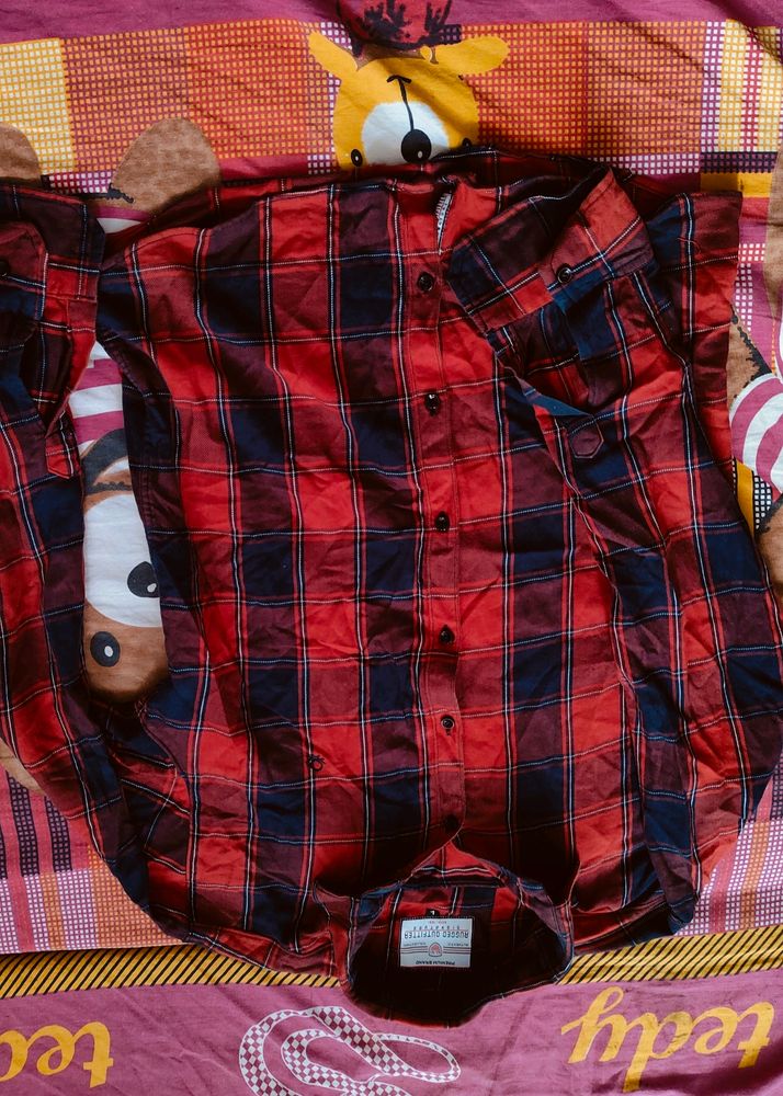 Red Cheques Shirt ... With awesome Fabric