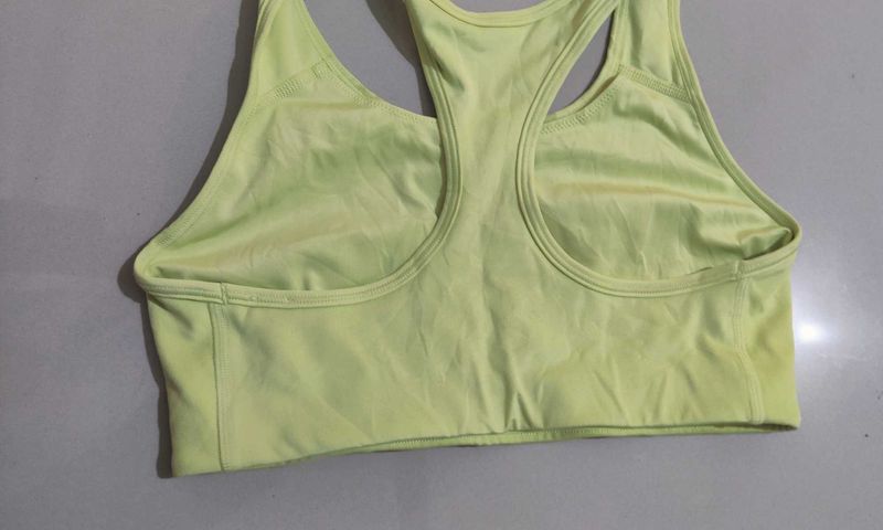 Lime Green Racerback Sports Bra