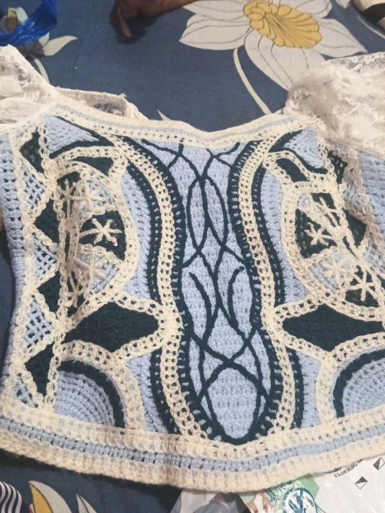 Handmade Crochet Lace Top