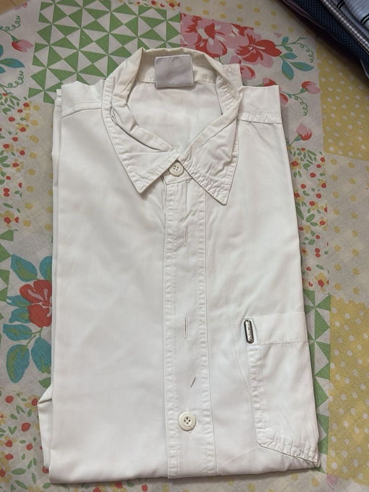 White Button-Down Shirt XXL