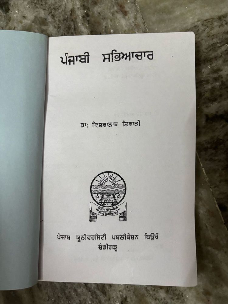 Punjabi Sabheachar  Book