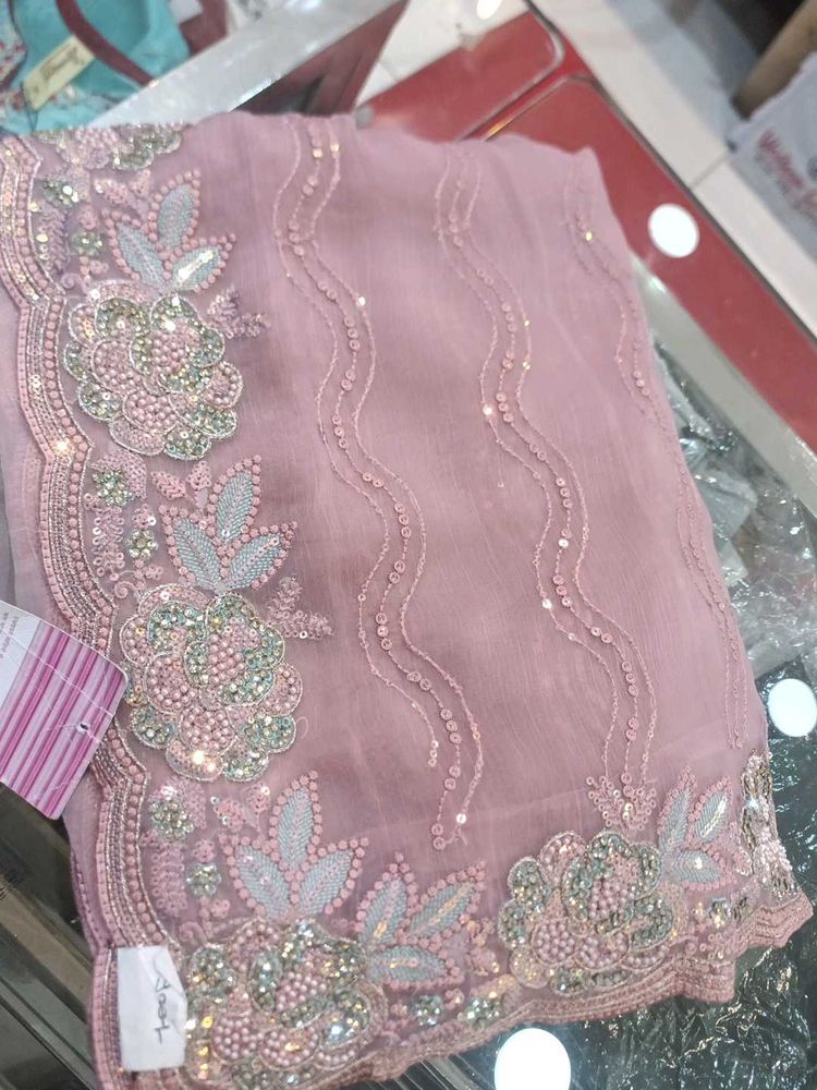 Embroidered Saree (Issue)