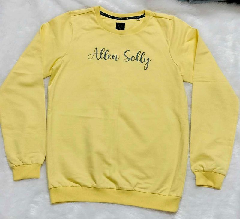 Allen Solly Yellow Sweatshirt