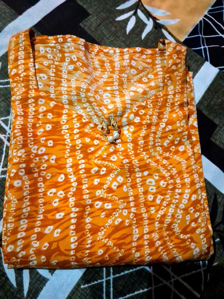 Rajsthani Print  Kurta With Freebie 🎁