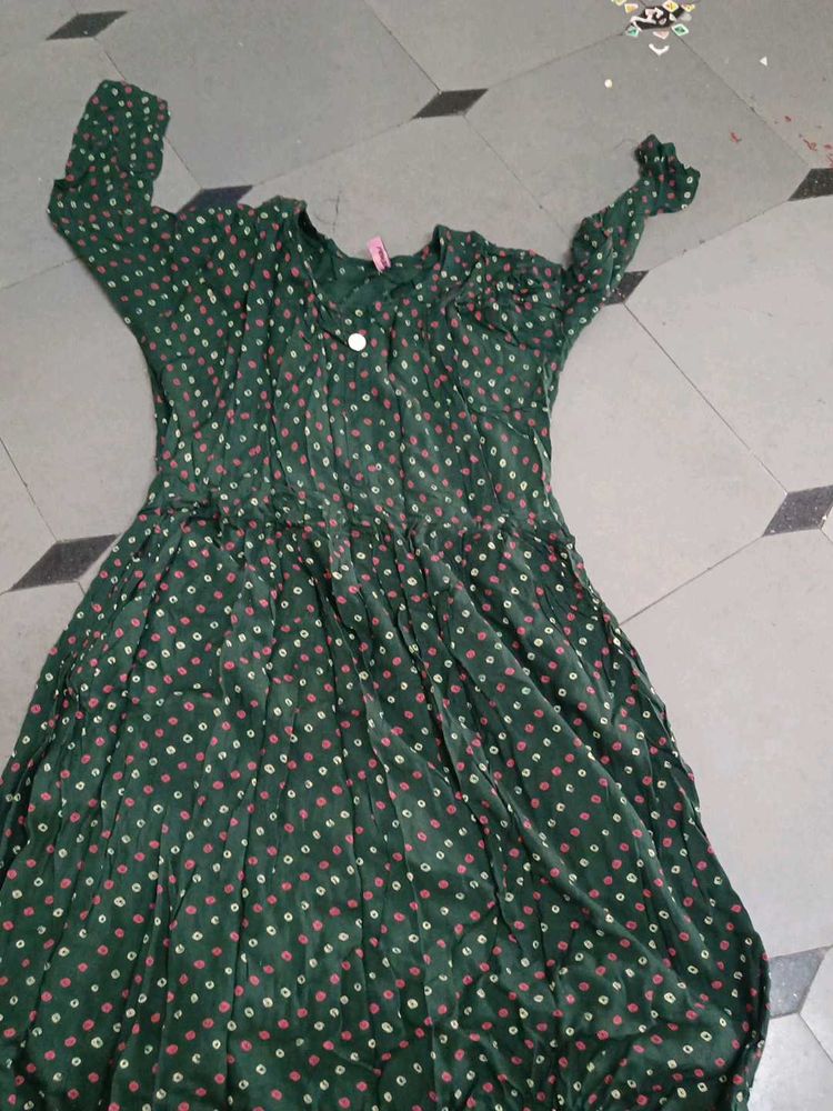 Green Polka Dot Dress