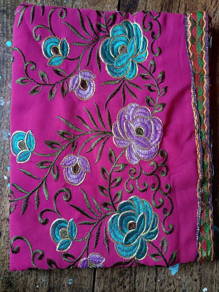 Embroidered Saree
