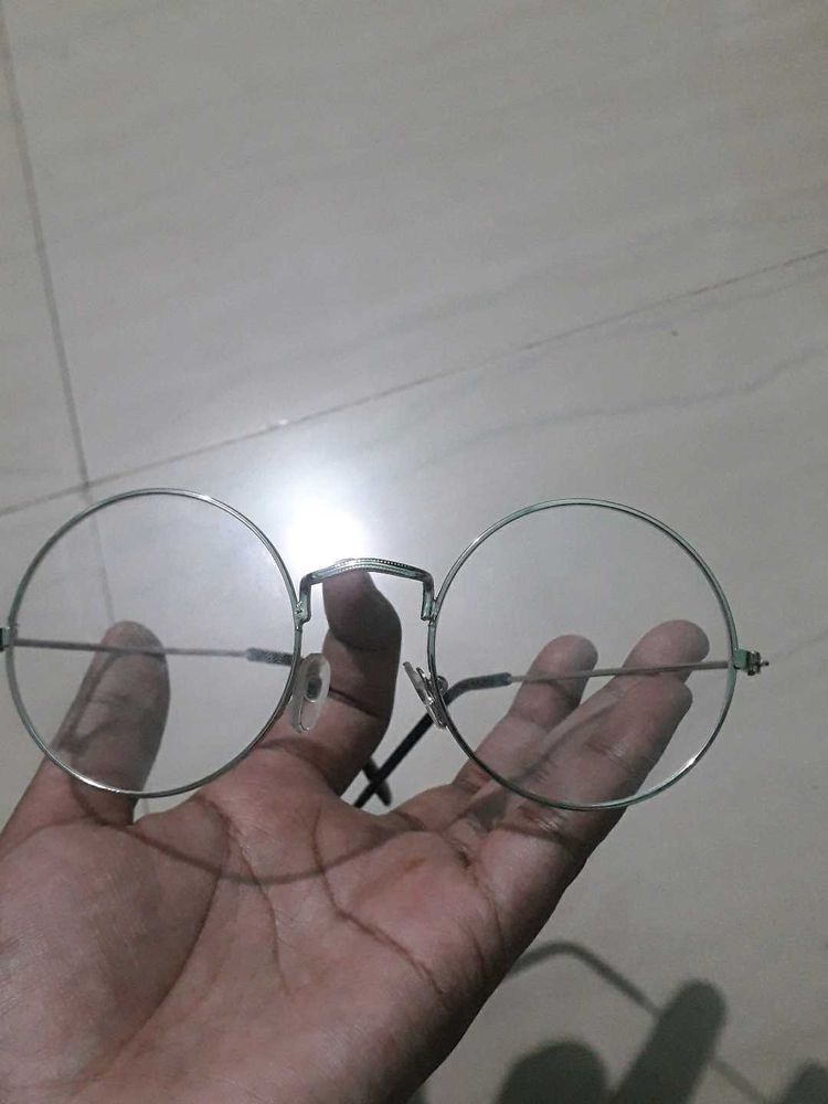 Round Silver Glasses