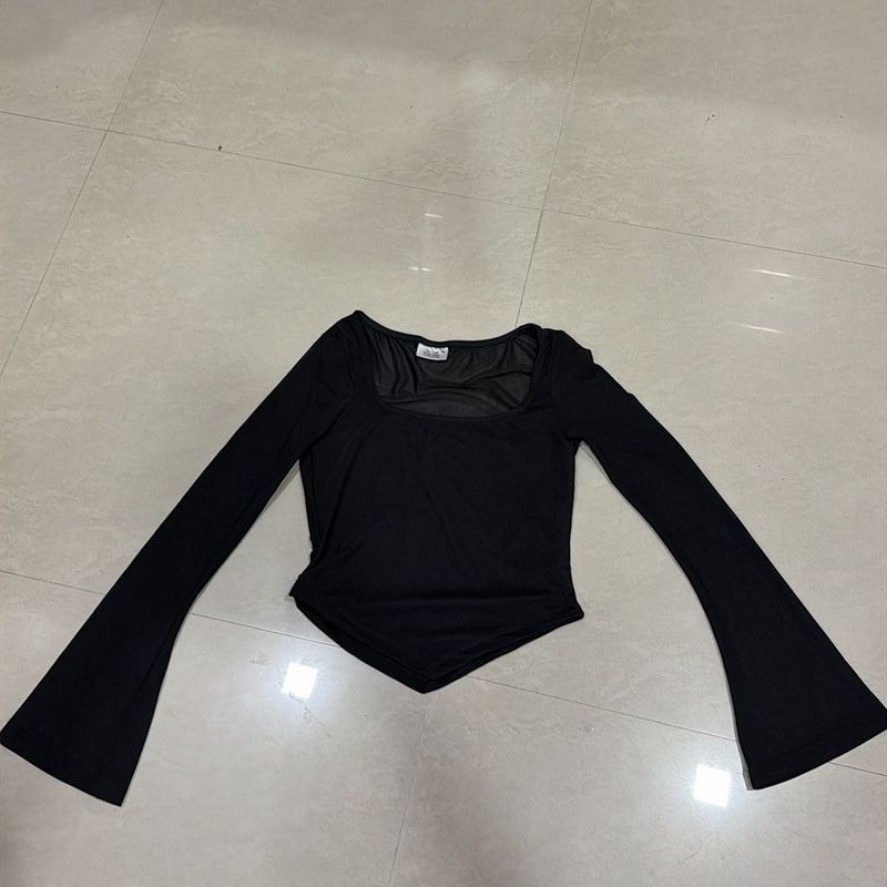 Black Long Sleeve Top