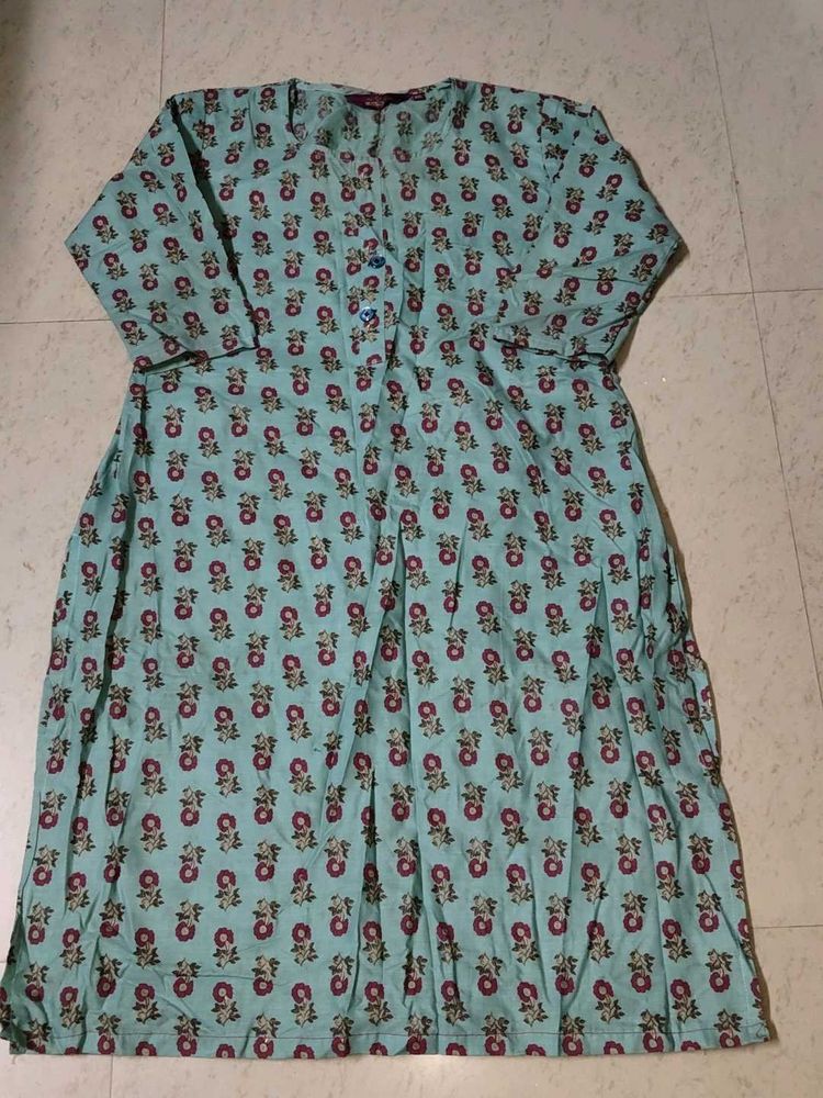 Floral Print Kurta