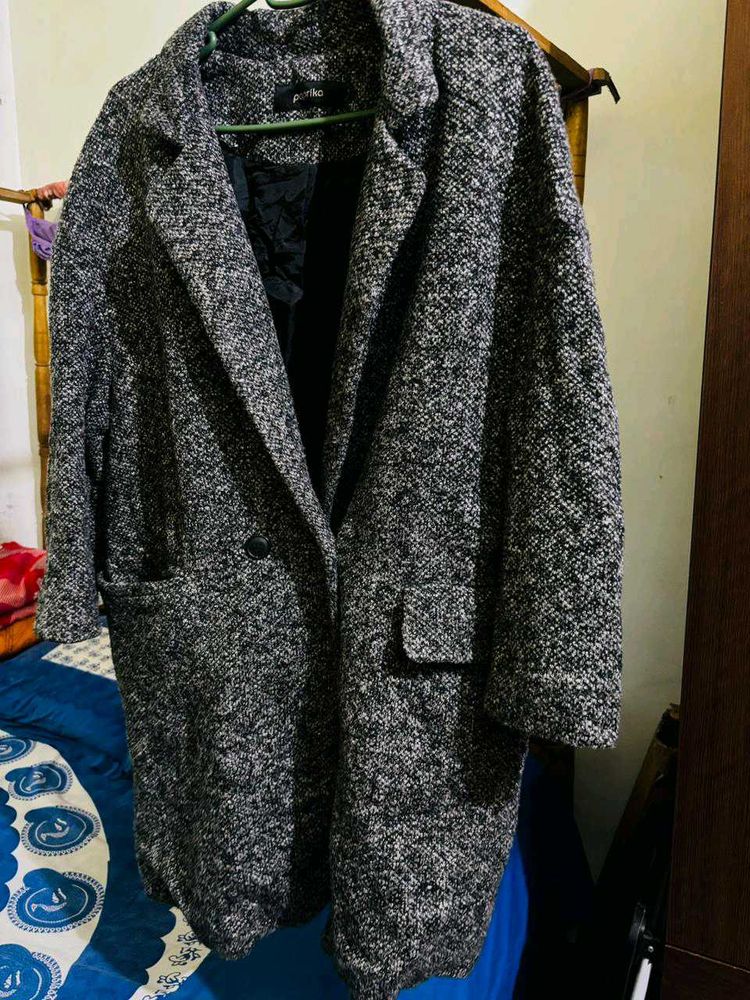 Chic Grey Overcoat