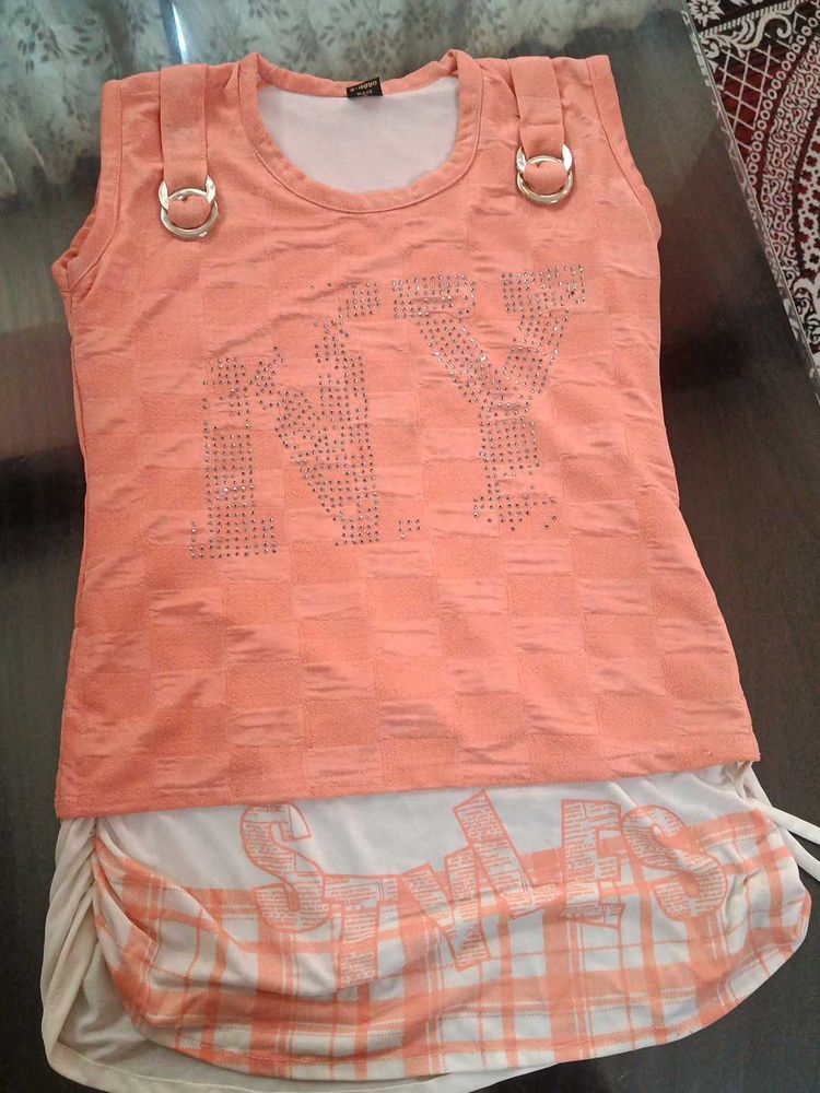 Peach &#34;NY Styles&#34; Sleeveless Top
