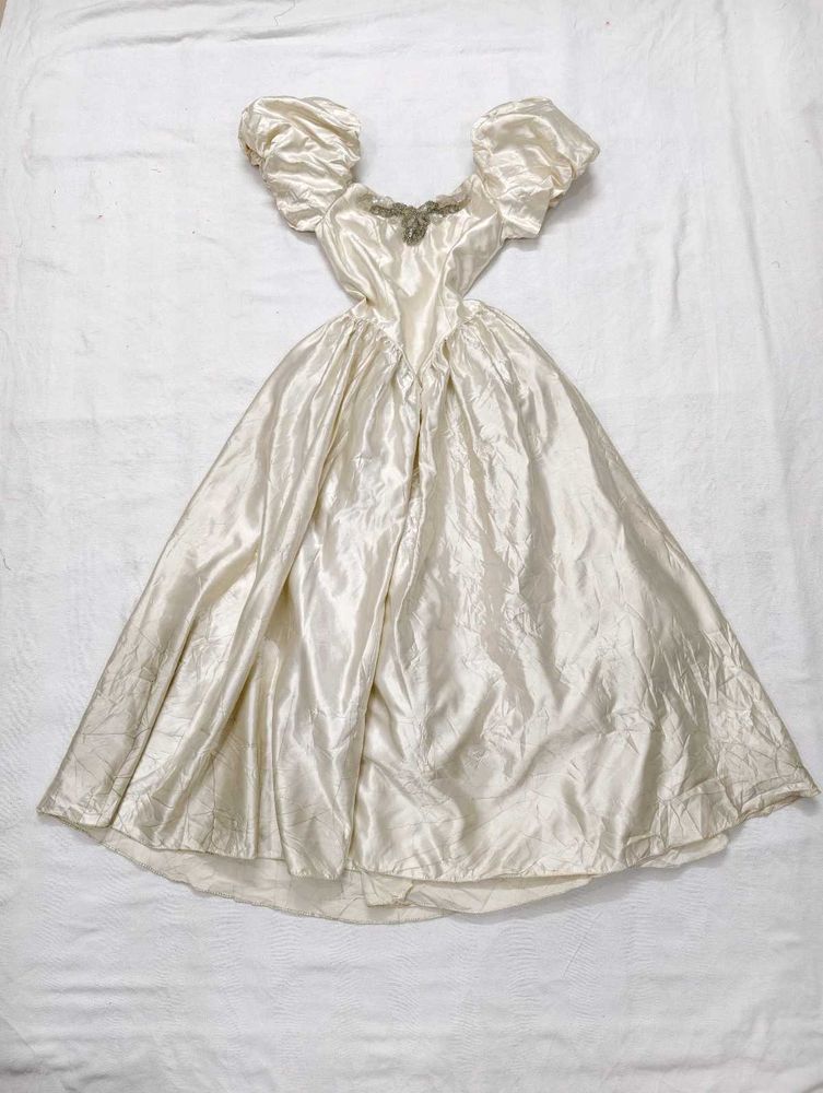 Vintage Cream Formal Dress