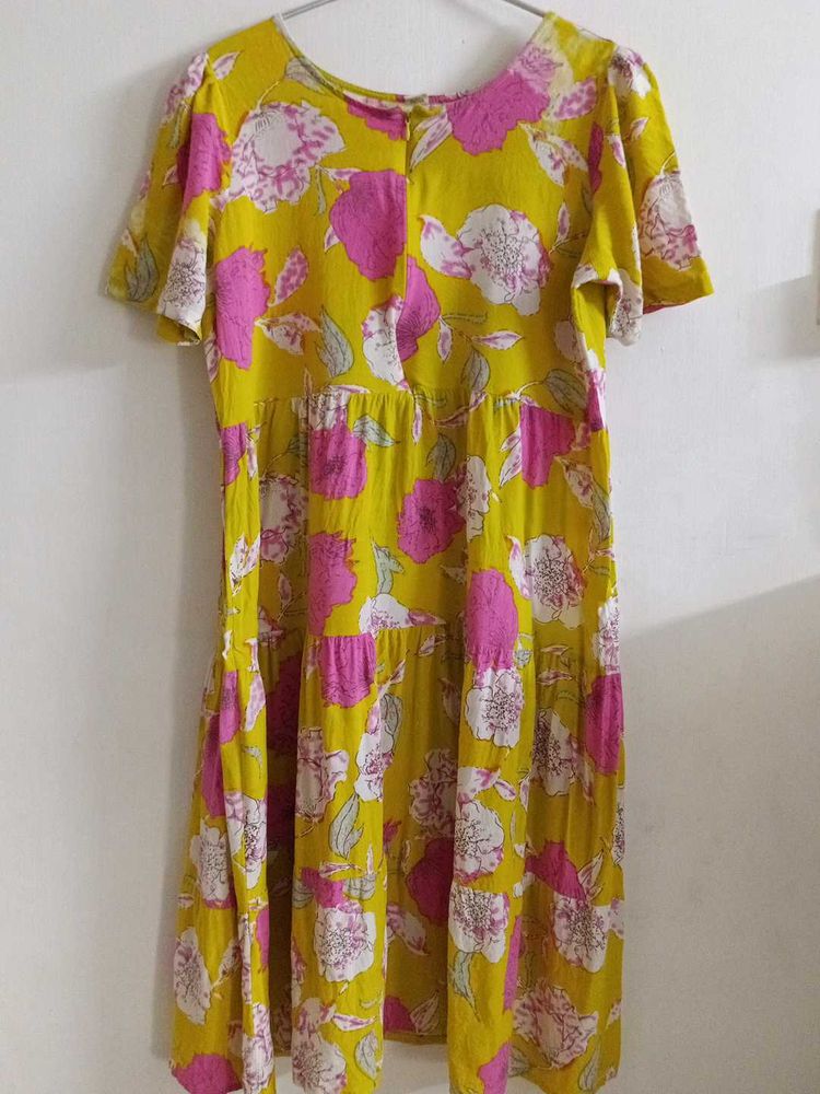 Floral Tiered Midi Dress