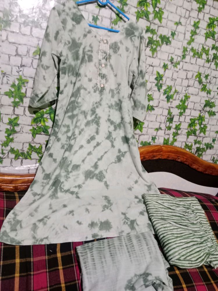 Cotton  Pent Kurti Set