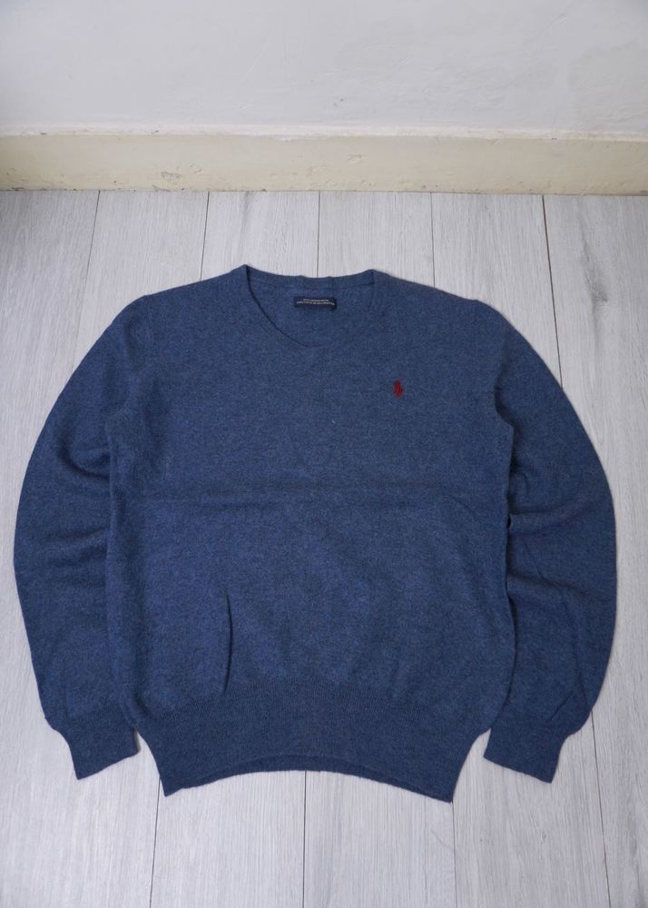 Ralph Lauren Blue V-Neck Sweater
