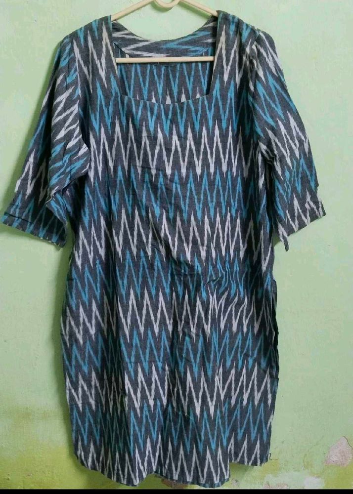Light Blue Stripe Kurti For 99rs