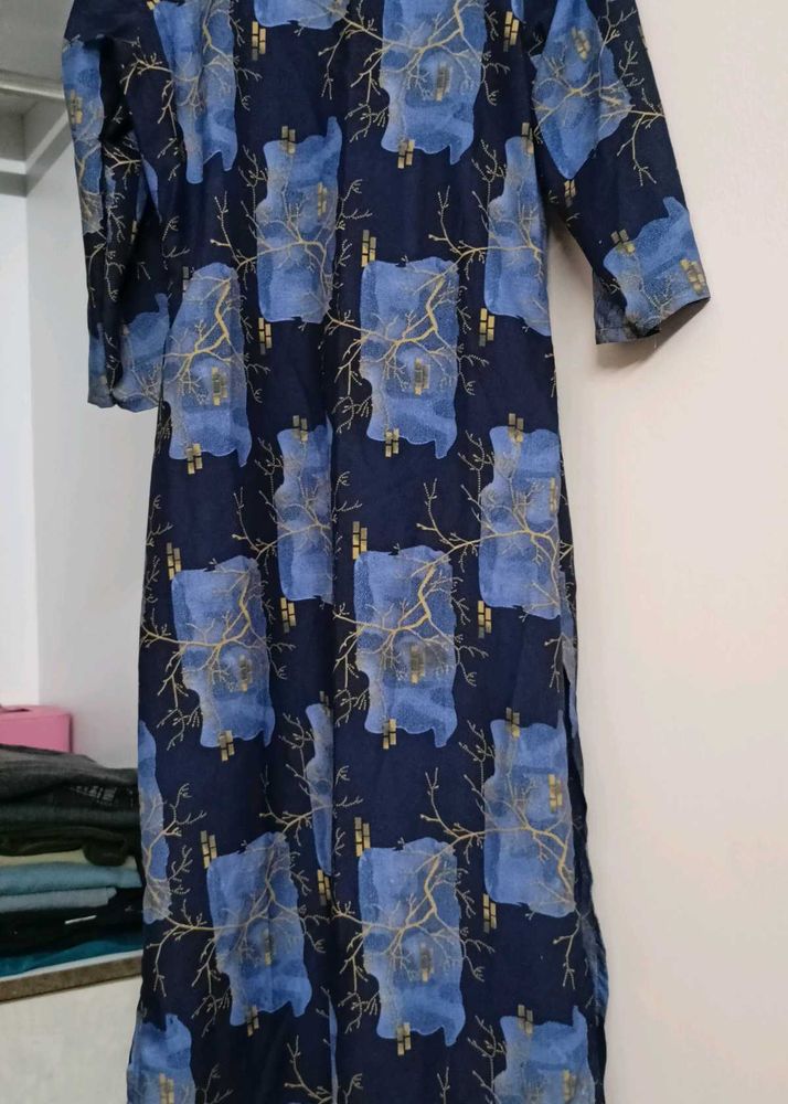 Blue Printed Kurta