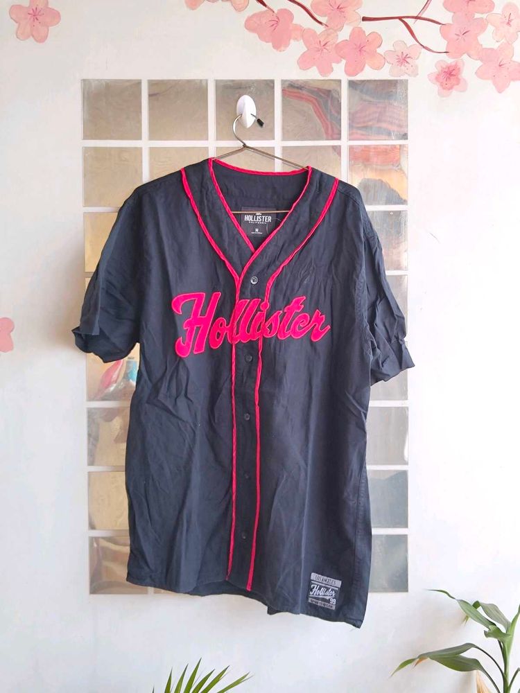 Hollister Black Baseball Jacket