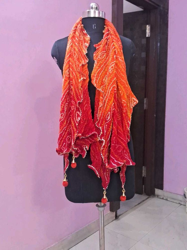 Red &amp; Orange Dupatta